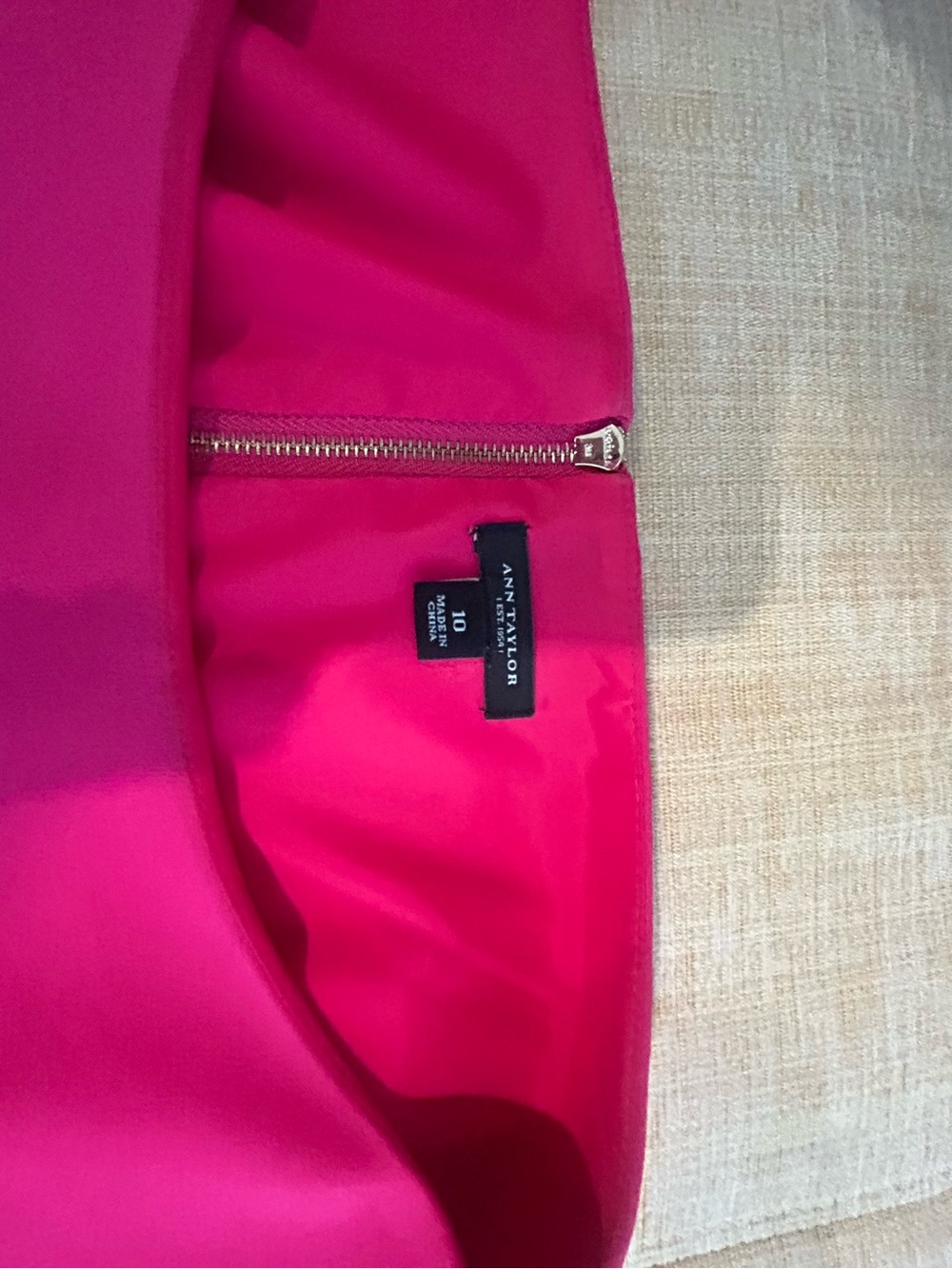 Ann Taylor Hot Pink Midi Dress